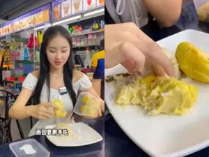 Vlogger Ini Beli Durian Rp 296 Ribu dan Dimakan Bareng Nasi