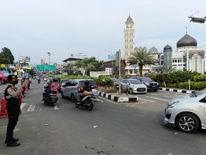 One Way Puncak Bogor Berakhir, Lalin 2 Arah Lancar
