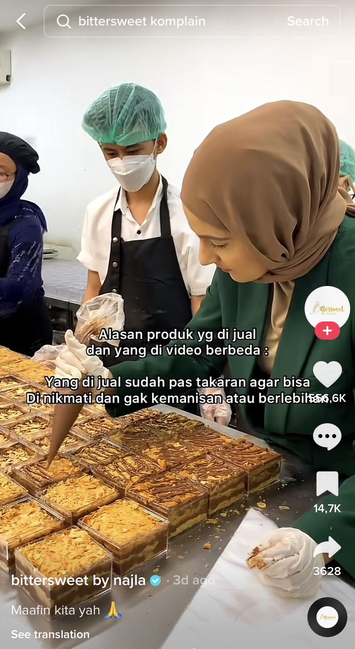 Klarifikasi Bittersweet by Najla