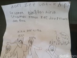 Pilu! Bocah Gresik Tulis Pesan Selamat Tinggal Sebelum Dibunuh Ayah