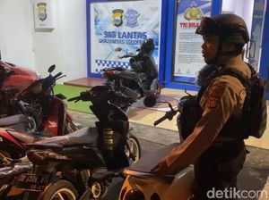 Polisi Bubarkan Balapan Liar Tutup Jalan di Makassar, 4 Motor Diamankan