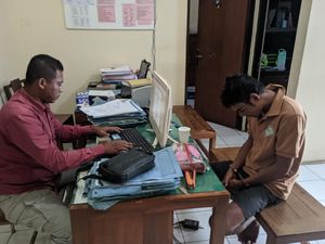 Pria Ngawi Kabur Usai Isi Pulsa di Konter Ternyata Nyolong Motor di Ponpes