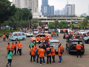May Day Fiesta Usai, Buruh Berangsur Tinggalkan Istora
