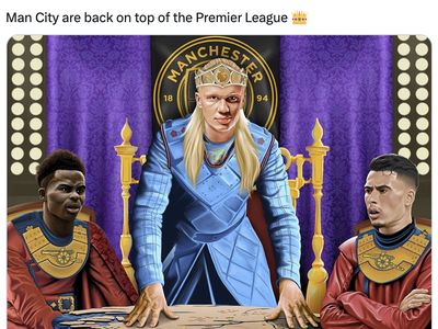 Haaland Tiada Lawan, Man City Geser Arsenal dari Puncak Klasemen