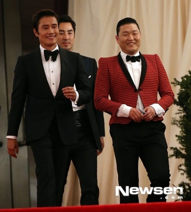 PSY, Lee Byung Hun, dan Kim Sung Soo di Met Gala 2013