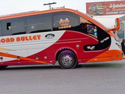 Punya Kepala Lancip Seperti Kereta Cepat, Ini Spesifikasi Road Bullet Bus di Pakistan