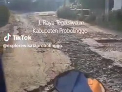 Jalan Rusak di Probolinggo Diviralkan, Pemkab Janji Perbaiki Juni-Juli
