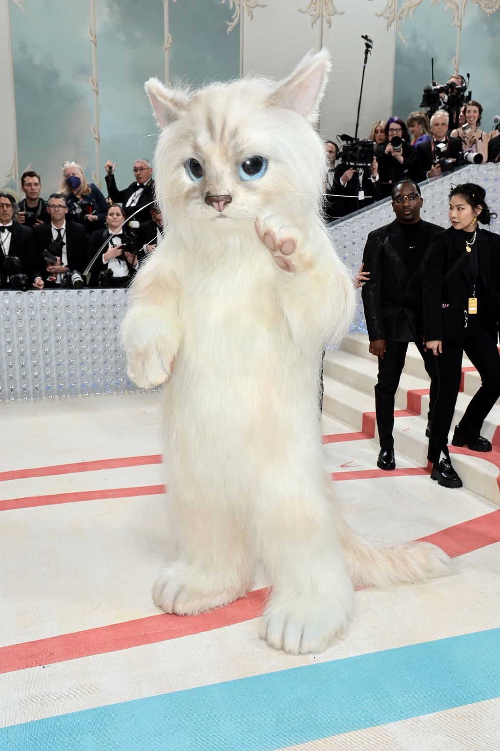 NEW YORK, NEW YORK - MAY 01: Jared Leto, dressed as Choupette, attends The 2023 Met Gala Celebrating 