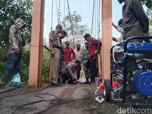 Cihuy! Jembatan Gantung Sungai Cijurey Majalengka Diperbaiki