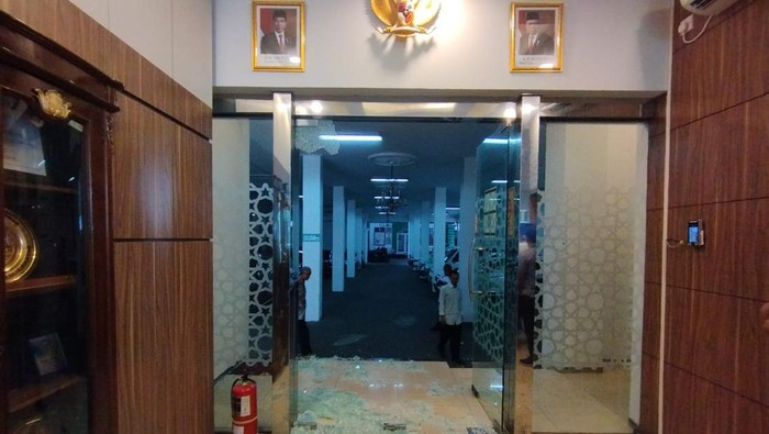 Kondisi kantor MUI Pusat usai penembakan (Belia-detikcom)