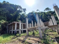 Warga Kecewa Proyek Renovasi Pura Taman Sari Mangkrak 3 Bulan