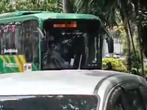 Heboh Running Text Bus Metro Deli di Medan Bertuliskan Kata Tak Senonoh