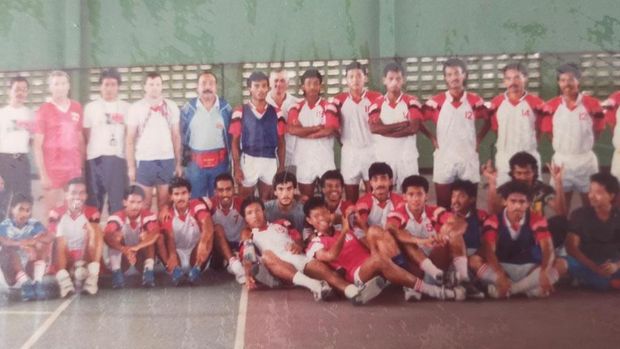 Herrie Setyawan dan skuad Timnas Indonesia juara SEA Games Filipina 1991. (Dok Herrie Setiawan)