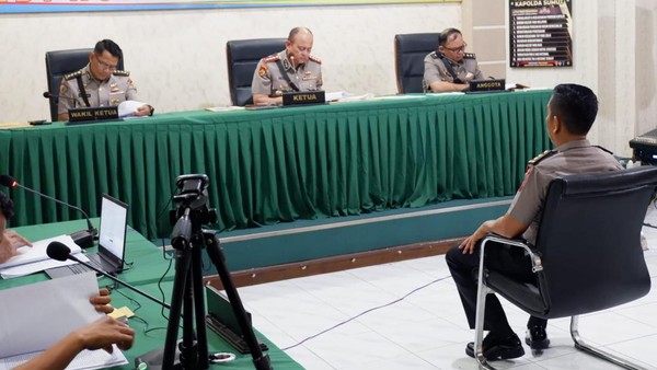 Suasana sidang kode etik AKBP Achiruddin