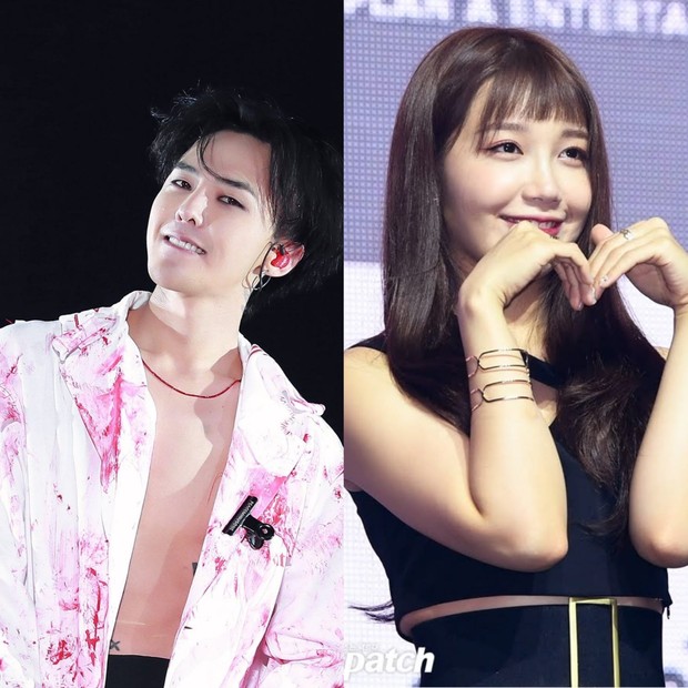 G-Dragon Bigbang dan Eunji Apink/foto: Koreaboo.com