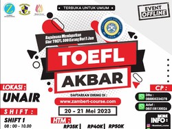 Jadwal Tes TOEFL Akbar di Unair Surabaya Serta Biayanya