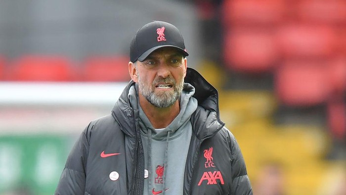 LIVERPOOL, ENGLAND - APRIL 30:  Liverpools Manager Jurgen Klopp before the Premier League match between Liverpool FC and Tottenham Hotspur at Anfield on April 30, 2023 in Liverpool, United Kingdom. (Photo by Dave Howarth - CameraSport via Getty Images)