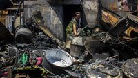 Kondisi Pemukiman Padat Penduduk di Banjarmasin yang Ludes Terbakar