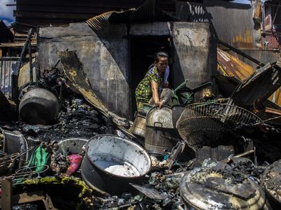 Kondisi Pemukiman Padat Penduduk di Banjarmasin yang Ludes Terbakar