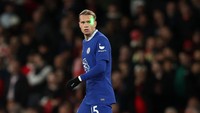 Media Inggris talkSport menyebut, sorotan laser ke wajah Mudryk ini adalah ulah dari salah seorang fans Arsenal. Foto: Chelsea FC via Getty Images/Chris Lee - Chelsea FC