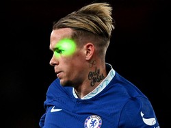 Mudryk sendiri tak bisa berbuat banyak saat dimasukkan sebagai pemain pengganti. Di laga ini Chelsea tunduk 1-3 dari Arsenal. Foto: Chelsea FC via Getty Images/Darren Walsh