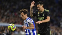 Bermain di Reale Seguros Stadium, Sociedad, Spanyol, Rabu (3/5/2023) dini hari WIB, Sociedad bisa menyulitkan Madrid sepanjang laga. Tuan rumah banyak membuat peluang berbahaya ke gawang tim tamu.  