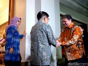 Airlangga Sambangi Kediaman JK, Bahas Apa?