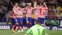 Kemenangan ini mengantarkan Atletico ke posisi dua klasemen Liga Spanyol dengan 69 poin, unggul satu angka dari Real Madrid di bawahnya. Cadiz belum beranjak dari urutan ke-15 dengan 35 poin. Getty Images/Gonzalo Arroyo Moreno  