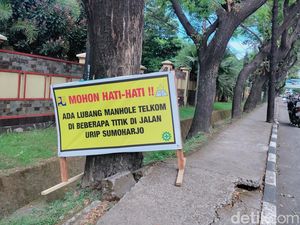Lubang Got di Jalan Urip Makassar Ditutup Usai Makan Korban