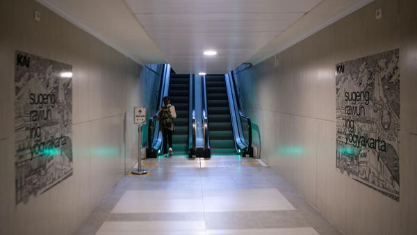 Potret Terowongan Stasiun Yogyakarta yang Berfungsi Lagi