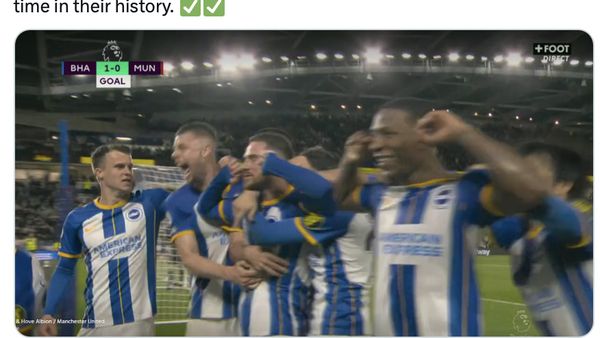 Drama MU, KO Dibekuk Brighton di Menit Akhir Pertandingan