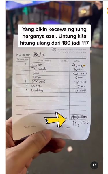 Getok harga nasi uduk