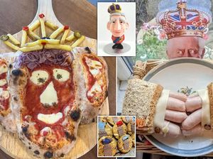 Penobatan Raja Charles III Dihiasi Kreasi Pizza dan Sandwich Unik
