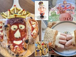 Penobatan Raja Charles III Dihiasi Kreasi Pizza dan Sandwich Unik