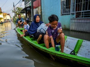 Hingga Minggu Pagi Banjir di Kabupaten Bandung Belum Surut