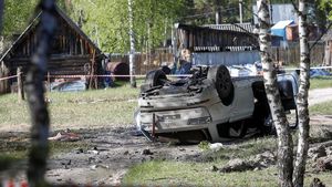 Ini Mobil yang Meledak dan Lukai Penulis Pro Kremlin