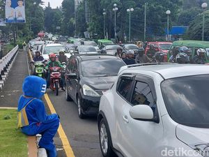 Akhir Pekan, Lalin di Bogor Macet Sejumlah Titik Imbas Penutupan Jl Otista