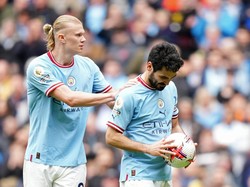 Erling Haaland Bahagia Main Bareng Guendogan Lagi