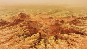 Potret Gunung Dahong China yang Menyerupai Dataran Mars