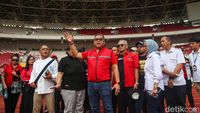 Hasto Cek Kesiapan GBK Jelang Puncak Bulan Bung Karno 2023