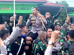 Lagu Penyemangat Tugas Ala TNI-Polri di Karawang