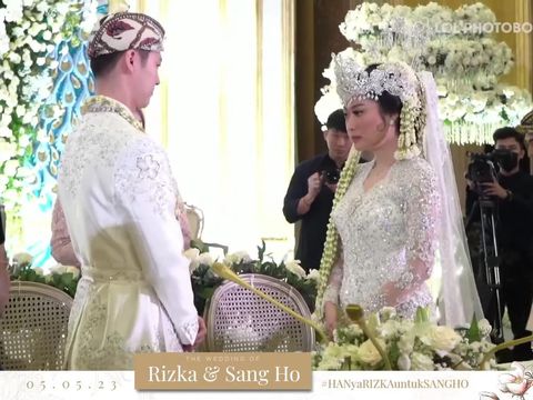 Pernikahan YouTuber Korea Sang Ho Han dan putri bupati Pandeglang, Rizka Amalia