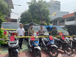 12 Anggota Sindikat Curanmor Dibekuk, Motor Kanibal Dijual ke Lampung