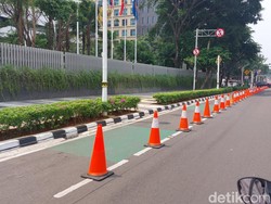 Tak Ada Lagi Mobil-mobil Parkir di Jalur Sepeda Depan Kantor ASEAN