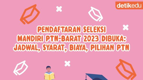 Infografis: Pendaftaran Seleksi Mandiri PTN-Barat 2023 Dibuka!