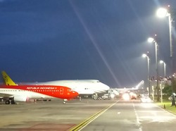 9 Pesawat Kepresidenan Parkir di Bali, Brunei Bawa 2