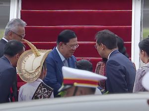 Momen Kedatangan PM Kamboja di Labuan Bajo Jelang KTT ASEAN