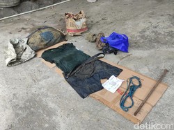 Sederet Barang Bukti Kasus Pemilik Depot Air Semarang Dimutilasi-Dicor