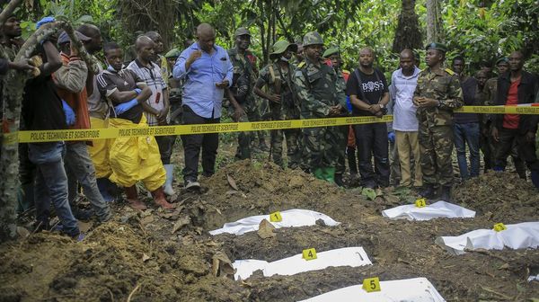 Potret Penemuan Kuburan Massal di Kongo