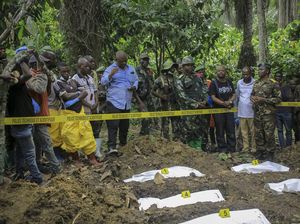 Potret Penemuan Kuburan Massal di Kongo